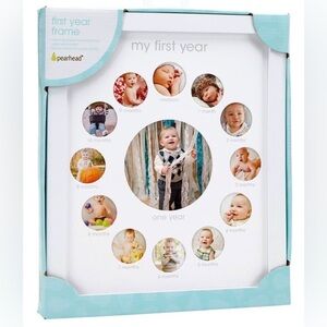 NWT - Pearhead My First Year Baby Keepsake Photo Frame